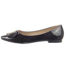 Sopily – Chaussure Mode Ballerine Cheville femmes Brillant verni Talon bloc 1 CM – Noir Sopily – Chaussure Mode Ballerine Cheville femmes Brillant verni Talon bloc 1 CM – Noir 3