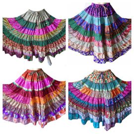 1 – 7 Yard Tribal Gypsy Maxi Jupe Tiered Jupes de danse du ventre Mélange de soie Banjara Fits S M L XL, ONE SIZE 34 – 46 1 – 7 Yard Tribal Gypsy Maxi Jupe Tiered Jupes de danse du ventre Mélange de soie Banjara Fits S M L XL, ONE SIZE 34 – 46 3