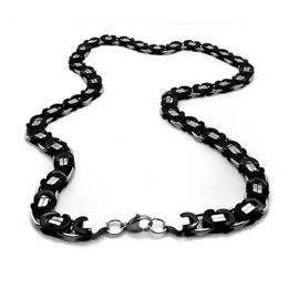 1-Collier-plat-Sautoir-ou-Bracelet-homme-femme-Couleur-Argent-Noir-Chane-Texture--8-mm-22-70-cm-avec-un-sac-cadeau-0