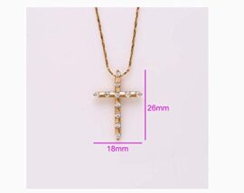 Cadeau Fête des Mères LORELYS- Cadeau d’amour Croix Religieuse Porte Bonheur- Magnifique Collier Pendentif Croix Incrusté De Zircons Plaqué Or , Chaine Offerte Cadeau Fête des Mères LORELYS- Cadeau d’amour Croix Religieuse Porte Bonheur- Magnifique Collier Pendentif Croix Incrusté De Zircons Plaqué Or , Chaine Offerte 5