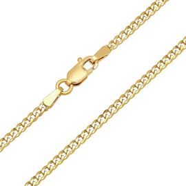 Chane-maille-gourmette-unisexe-or-jaune-750-18-carats-Largeur-360-mm-Longueur-Au-Choix-0