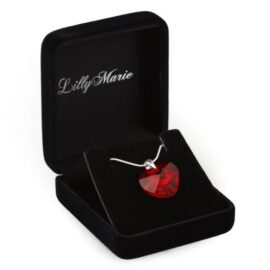 Collier en argent avec des éléments Swarovski d’origine Pendentif, rouge, 18 mm, avec Box, un cadeau parfait pour une femme ou une petite amie Collier en argent avec des éléments Swarovski d’origine Pendentif, rouge, 18 mm, avec Box, un cadeau parfait pour une femme ou une petite amie 4