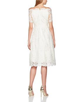 Dorothy Perkins Aravella Bardot Lace Midi Bridal, Robe Femme Dorothy Perkins Aravella Bardot Lace Midi Bridal, Robe Femme 3