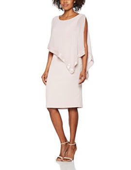 Gina Bacconi Sequin Trim Crepe and Chiffon, Robe Femme Gina Bacconi Sequin Trim Crepe and Chiffon, Robe Femme 2