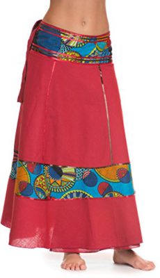 Jupe portefeuille – Jupe maxi indienne avec ceinture Jupe portefeuille – Jupe maxi indienne avec ceinture 2