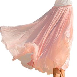 LAEMILIA Femme Vintage Maxi Jupe Longue Plage Bohême Plissé Rétro Robe Sexy LAEMILIA Femme Vintage Maxi Jupe Longue Plage Bohême Plissé Rétro Robe Sexy