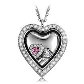 Lady colour – Coeur magique – Collier Femme – Floating charms Medaillon – la collection « A Little Romance » Lady colour – Coeur magique – Collier Femme – Floating charms Medaillon – la collection « A Little Romance » 2