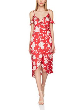 MinkPink Enchanted Rose Midi Wrap, Robe Femme MinkPink Enchanted Rose Midi Wrap, Robe Femme 2