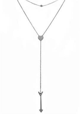 OUMOU™ Collier Double pendentifs Sexy Mode Femmes  » Suivre Votre Coeur  » Collier Pull Longue Fantaisie Chaîne Collier OUMOU™ Collier Double pendentifs Sexy Mode Femmes  » Suivre Votre Coeur  » Collier Pull Longue Fantaisie Chaîne Collier 2