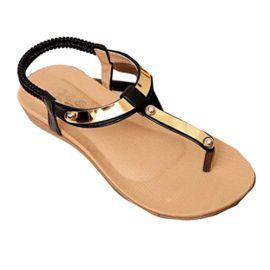 OVERMAL-Girl-Women-Bohme-Paillettes-clip-Toe-Chevrons-Sandals-Beach-Chaussures-plates-0