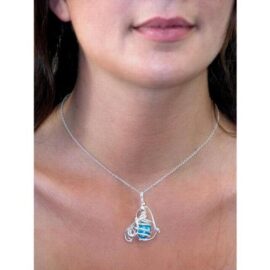 PIK – 170100207 – Passion du fil – Petit pendentif pour femme – Strass bleu clair aigue marine PIK – 170100207 – Passion du fil – Petit pendentif pour femme – Strass bleu clair aigue marine 3