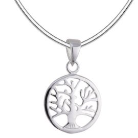 Vinani Pendentif avec Chaine Serpent – Arbre de Vie petit – Mandala – Argent 925 – Collier Italie – ABL-S Vinani Pendentif avec Chaine Serpent – Arbre de Vie petit – Mandala – Argent 925 – Collier Italie – ABL-S 2