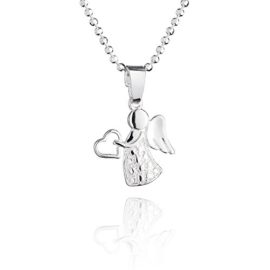 fish filles chaîne en argent sterling 925 pendantif ange fish filles chaîne en argent sterling 925 pendantif ange 2