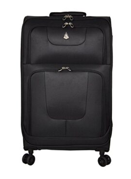 Aerolite Valise Souple Léger 8 Roulettes Noir Aerolite Valise Souple Léger 8 Roulettes Noir 8