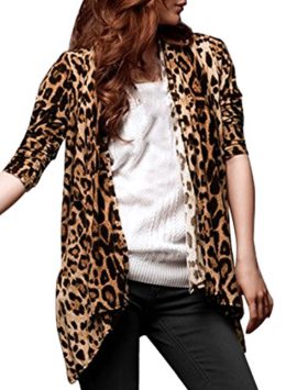 Allegra K Allegra K Women Long Sleeves Open Front Leopard Prints Cardigan Allegra K Allegra K Women Long Sleeves Open Front Leopard Prints Cardigan 2