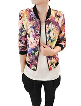 Allegra-K-Femme-Fermeture-clair-Manches-Longues-En-Haut-Imprim-Floral-Dcontract-Veste-Aviateur-0