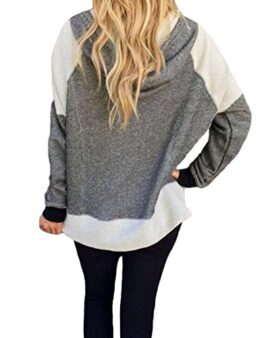 Auxo Femme Loose Sweats à Capuche Zipper Pull Casual Hoodies en Lâche Cardigan Veste Auxo Femme Loose Sweats à Capuche Zipper Pull Casual Hoodies en Lâche Cardigan Veste 3