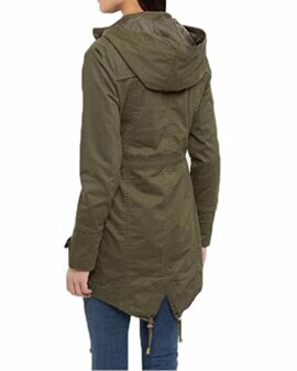 Auxo Veste Longue Sweats à Capuche Taille Militaire Veste Manteau Parka Auxo Veste Longue Sweats à Capuche Taille Militaire Veste Manteau Parka 3