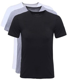 BOSS Hugo Boss Hommes Pack de trois t-shirts Noir/blanc/gris BOSS Hugo Boss Hommes Pack de trois t-shirts Noir/blanc/gris