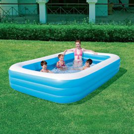 Bestway De Luxe Piscine familiale 3 boudins Bleu 305 x 183 cm Hauteur 56 cm Bestway De Luxe Piscine familiale 3 boudins Bleu 305 x 183 cm Hauteur 56 cm 3