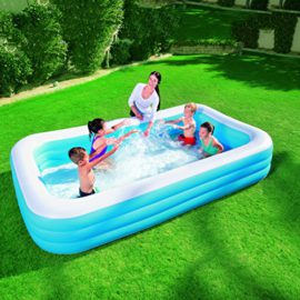 Bestway De Luxe Piscine familiale 3 boudins Bleu 305 x 183 cm Hauteur 56 cm Bestway De Luxe Piscine familiale 3 boudins Bleu 305 x 183 cm Hauteur 56 cm 5