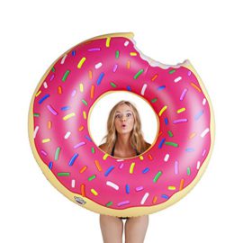 Bigmouth Inc Donut gigantesque piscine Float (Fraise givré avec Sprinkles) Bigmouth Inc Donut gigantesque piscine Float (Fraise givré avec Sprinkles)