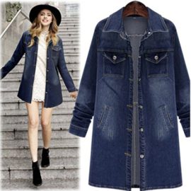 Blansdi-Femmes-Retro-Col-Revers-Manches-Longues-Dcontracte-Veste-En-Jean-Manteau-Jean-Coat-Casual-Outwear-Bleu-0-1