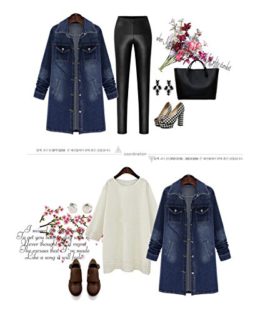 Blansdi-Femmes-Retro-Col-Revers-Manches-Longues-Dcontracte-Veste-En-Jean-Manteau-Jean-Coat-Casual-Outwear-Bleu-0-3