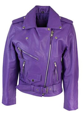 Blouson-cuir-perfecto-femme-style-Brando-biker-motard-couleur-violet-0-0