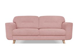 Canapé scandinave 3 places Tissu 206 x 88 x 91 CM,Canapé de salon séjour Mobilier de salon Rose Canapé scandinave 3 places Tissu 206 x 88 x 91 CM,Canapé de salon séjour Mobilier de salon Rose 2