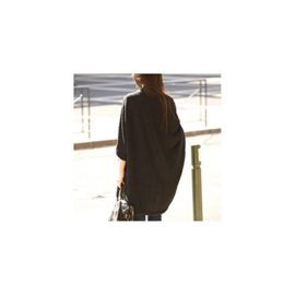 Cardigan-Cardigan-Oversize-avec-manches-chauve-souris-Taille-unique-Marron-0-1