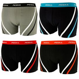 Dealzone Pesail Lot de 4 boxers rétro pour homme Taille M-3XL Dealzone Pesail Lot de 4 boxers rétro pour homme Taille M-3XL 2