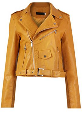 GG Femmes Nouvelles Faux Cuir Zip Crop Ladies Biker Veste Manteau GG Femmes Nouvelles Faux Cuir Zip Crop Ladies Biker Veste Manteau 2