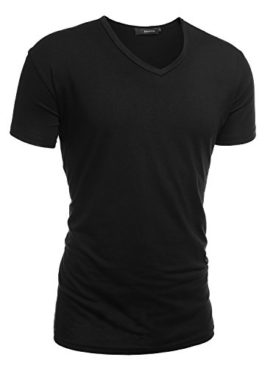 HEMOON-Homme-T-shirt-basique--Manches-courtes-0