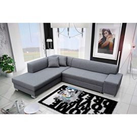 JUSThome Porto Canapé d’angle Sofa canapé lit Tissu structuré (HxLxl): 73x278x216 cm Choix de couleurs JUSThome Porto Canapé d’angle Sofa canapé lit Tissu structuré (HxLxl): 73x278x216 cm Choix de couleurs