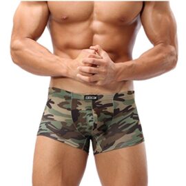 JWBBU® Homme Sexy Boxer Camouflage de Style Militaire Taille Basse Sous-VêTements (L) JWBBU® Homme Sexy Boxer Camouflage de Style Militaire Taille Basse Sous-VêTements (L)