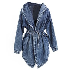 LATH.PIN Fashion Jean Blouson Manteau Capuche-Veste en jean-Coat Hoodie Populaire – Femme LATH.PIN Fashion Jean Blouson Manteau Capuche-Veste en jean-Coat Hoodie Populaire – Femme