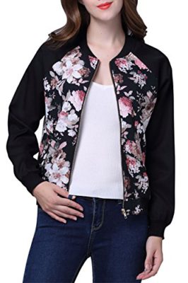 Manches-longues-Floral-imprim-Bomber-Jacket-Coat-femmes-0