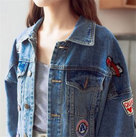 Minetom-Femmes-Filles-Automne-Badge-Brod-Demin-Veste-Lav-En-Vrac-Boyfriend-Style-Jeans-Veste-0-3