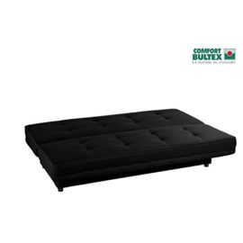 Posh-banquette-clic-clac-convertible-lit-bultex-3-places-simili-noire-0-3