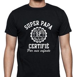 SUPER-PAPA-T-shirt-Humour-Fte-des-pres-Humoristique-Homme-Cadeau-Papa-AD1754-0
