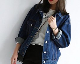 SaiDeng-Femme-Veste-En-Jean–Manches-Longues-Loose-Bf-Style-Denim-Manteau-0-1