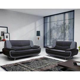 Spacio-canap-fixe-simili-2-places-162x86x88cm-noir-et-gris-0-1