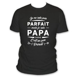 T-shirt Je ne suis pas parfait mais je suis un papa donc c’est pareil humour fête des pères T-shirt Je ne suis pas parfait mais je suis un papa donc c’est pareil humour fête des pères 2