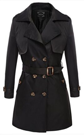 Valuker Manteau Trench Coat Manches longues Femme Valuker Manteau Trench Coat Manches longues Femme