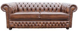 Winchester Chesterfield Canapé 3 places Marron vieilli Winchester Chesterfield Canapé 3 places Marron vieilli