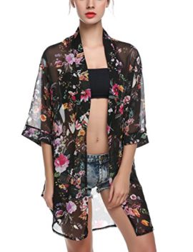 Yidarton-Femmes-Kimono-Veste-Cardigan-t-Floral-Imprim-Mousseline-Manches-34-Gilet-Blouse-0