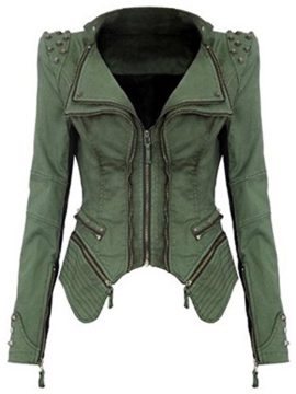 ZEARO-Novelle-Style-Femme-Manteau-Jean-De-Soire-Epaulette-De-Rivet-Veste-Zipper-Up-Jacket-Denim-Casual-0-0