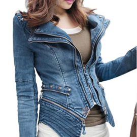 ZEARO-Novelle-Style-Femme-Manteau-Jean-De-Soire-Epaulette-De-Rivet-Veste-Zipper-Up-Jacket-Denim-Casual-0