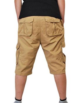 ZKOO-Hommes-Cargo-Shorts-Pantacourt-Court-Et-Outdoor-Shorts-Court-Pantalon-de-Travail-Multi-Poches-Loisir-Et-SANS-CEINTURE-0-0